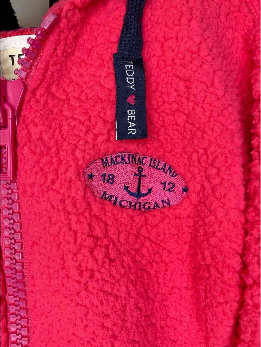 Teddy Bear Y2K Pink Big Zipper Women’s XL Pink - Picture 3 of 14